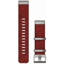 Ремешок Garmin QuickFit Band, 22 мм, Strap MARQ Jacquard Weave Nylon Strap, Red